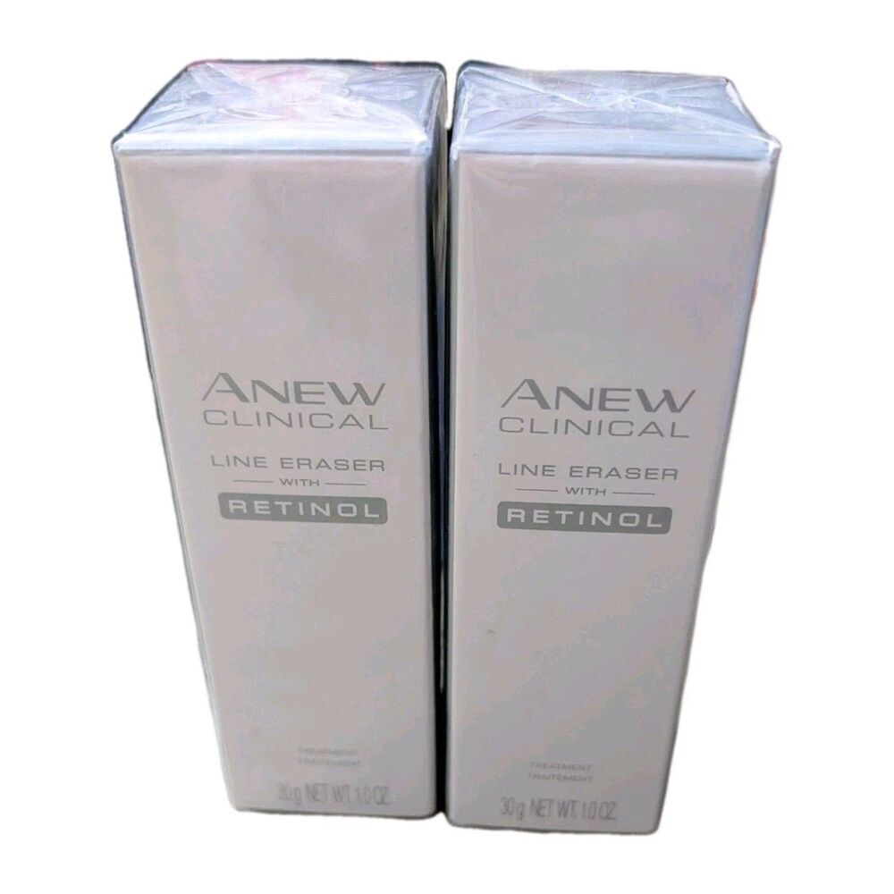 Set of 2 Avon Anew Clinical Line Eraser with Retinol Treatment 1oz New Sealed!
